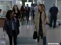 Meredith Grey arriving at the hospital with her children 19x07