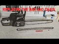 Replacing the EZ Adjust bar and chain on a Craftsman chainsaw