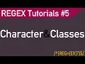 PHP Regular Expression tutorial REGEX - Character Classes
