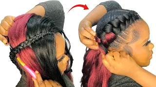 Can t Feed-in Braids Trying Two Color Crochet Feed-in Method