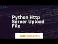 python http server upload file