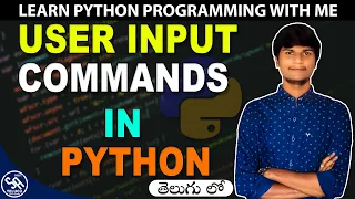 User Input Commands in Python in Telugu Python Programming Tutorials in Telugu SA Freshers Adda