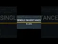 Single Inheritance In Java