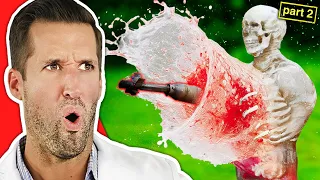 ER Doctor Reacts to DEADLIEST Ballistic Dummy Tests PART 2