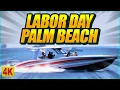 LABOR DAY ACTION AT PALM BEACH Windy and Rough Boats at Palm Beach Inlet