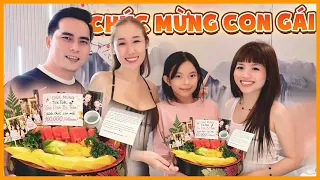 Chúc mừng con gái, cảm ơn tình cảm của mọi người dành cho gia đình em ạ