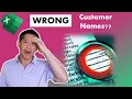 How to Fix Misspelled Customer Names with Excel