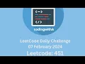 Daily LeetCode Challenge 451 Sort Characters by Frequency Python Explained Solved