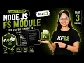 Node js File Handling in 1 Shot fs Module Promises Part 3