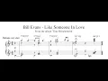 Download Lagu Bill Evans -  Like Someone In Love - Piano Transcription (Sheet Music in Description)