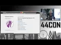 Reverse Engineering Windows Malware 101 Workshop - Amanda Rousseau at 44CON 2017