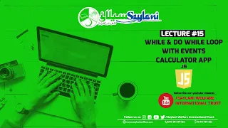 Web Mobile App course Class 15 JavaScript While Loop Do While Loop Events