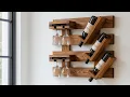 Lagu DIY Wooden Liquor Shelf with Glass Holder | Easy Woodworking Project for Beginners