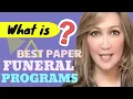 What Type Of Paper Is Best To Use For Funeral Programs