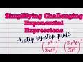 Simplifying Exponential Expressions A Step-by-Step Guide