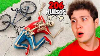 Me ROMPO los 206 HUESOS como un BIKER PROFESIONAL! 🚴‍♂️🦴