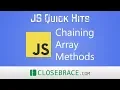 JS Quick Hits 87 - Chaining Array Methods
