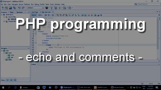 PHP single and multiple line comments Apache web server on Windows 10