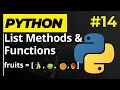 Python List Methods Functions - Learn Python Series 14
