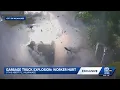 Milwaukee garbage truck explosion injures worker