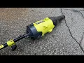 Ryobi Blower Attachment on 40V string trimmer This might change your mind 140 MPH 475 CFM