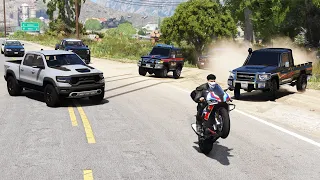 الشرطة تفشل في ملاحقة زعيم العصابة وراعي الشاص الضابط يدخل مداهمة شرسة لإيقافه قراند 5 