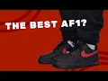 Nike Air Force 1 Low Bred Black Red - On Foot Full Detailed Look