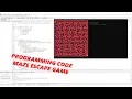 Programming - Coding a Maze Escape Game