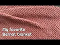Bernat blanket yarn crochet patterns Bernat baby blanket - Moss Stitch