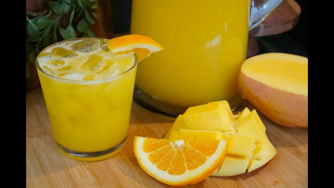 Agua Fresca de Naranja y Mango - Deliciosa!