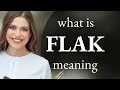 Flak definition of FLAK