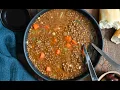 Fakes a Greek lentil soup recipe