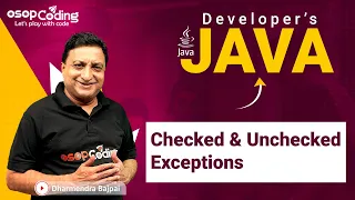 Checked Unchecked Exceptions in Java Exception Handling Java for Developers
