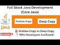 Shallow Copy vs Deep Copy in Java clone Method Cloneable Most Asked Java Interview Ques