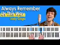 How to play Always Remember Us This Way by Lady Gaga Piano Tutorial Chord Chart