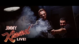 taken 4 with liam neeson guillermo u0026 jimmy kimmel