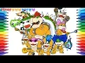 How to Draw Super Mario Bros Bowser Koopalings Drawing Coloring Pages s for Kids