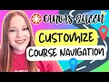Canvas LMS Navigation Bar How to Customize for Better Course Management