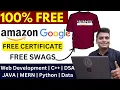 Free Web Development C DSA Java Python Courses With Certificate Amazon SDE Free Certificate