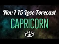 CAPRICORN Are you ready for the REUNION Love Soul Mate Connection Twin Flame Forecast NOVEMBER