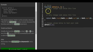 Return Early Pattern for Functions freeCodeCamp Basic Javascript
