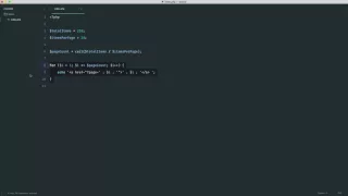 PHP Basics Looping The FOR loop