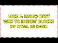 Unix Linux Best way to insert blocks of HTML in bash 2 Solutions