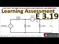 Chapter 3 Learning Assessment E 3 19 Solution Mesh Analysis Linear Circuit Analysis