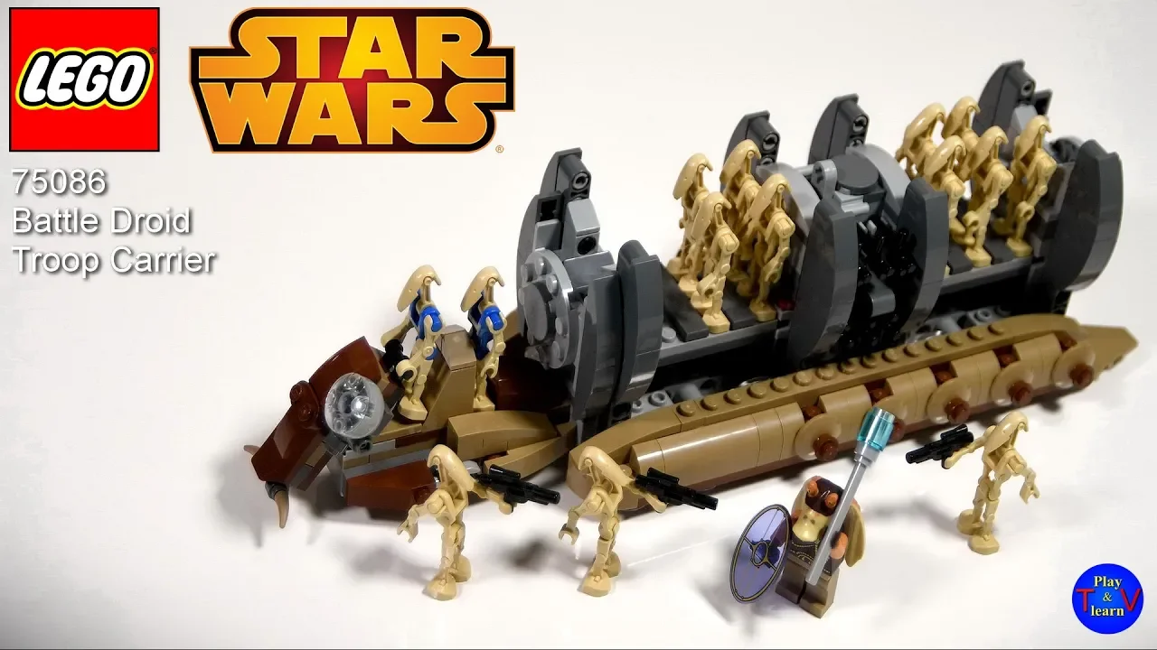 LEGO Star Wars Battle Droid Carrier Comparison (75086,7929,7654). 