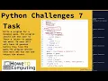 Python challenges level 4 challenge 7