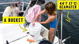 Living without a shower (on a sailboat) is AMAZING