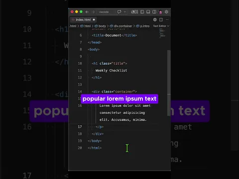 ⚡ Code Faster in VS Code #vscode #html #vscodetips