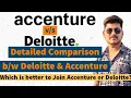 Accenture vs Deloitte Comparison Deloitte Accenture Deloitte or Accenture as a freshers