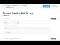Optional practice Quiz Review WEEK2